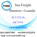 루안다 배송 Shantou 항구 바다 화물